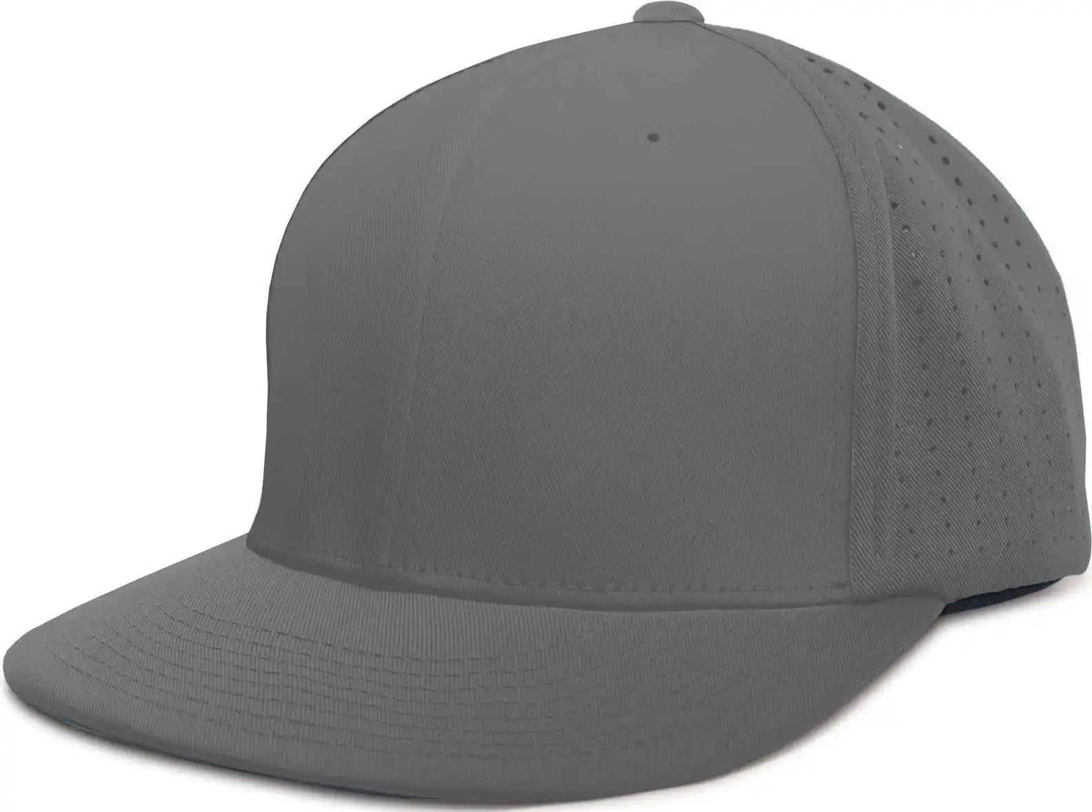Pacific Headwear Es474 Perforated F3 Performance Flexfit Cap - Graphite - 6 3/8’’ - 7/8’’