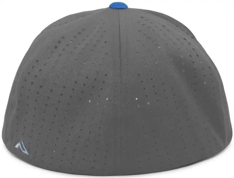 Pacific Headwear Es474 Perforated F3 Performance Flexfit Cap Graphite Royal