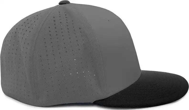 Pacific Headwear Es474 Perforated F3 Performance Flexfit Cap - Graphite Black