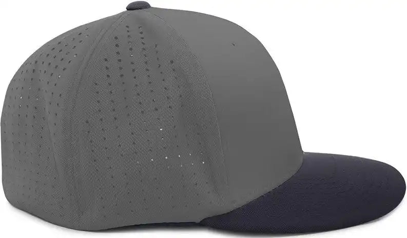 Pacific Headwear Es474 Perforated F3 Performance Flexfit Cap - Graphite Navy