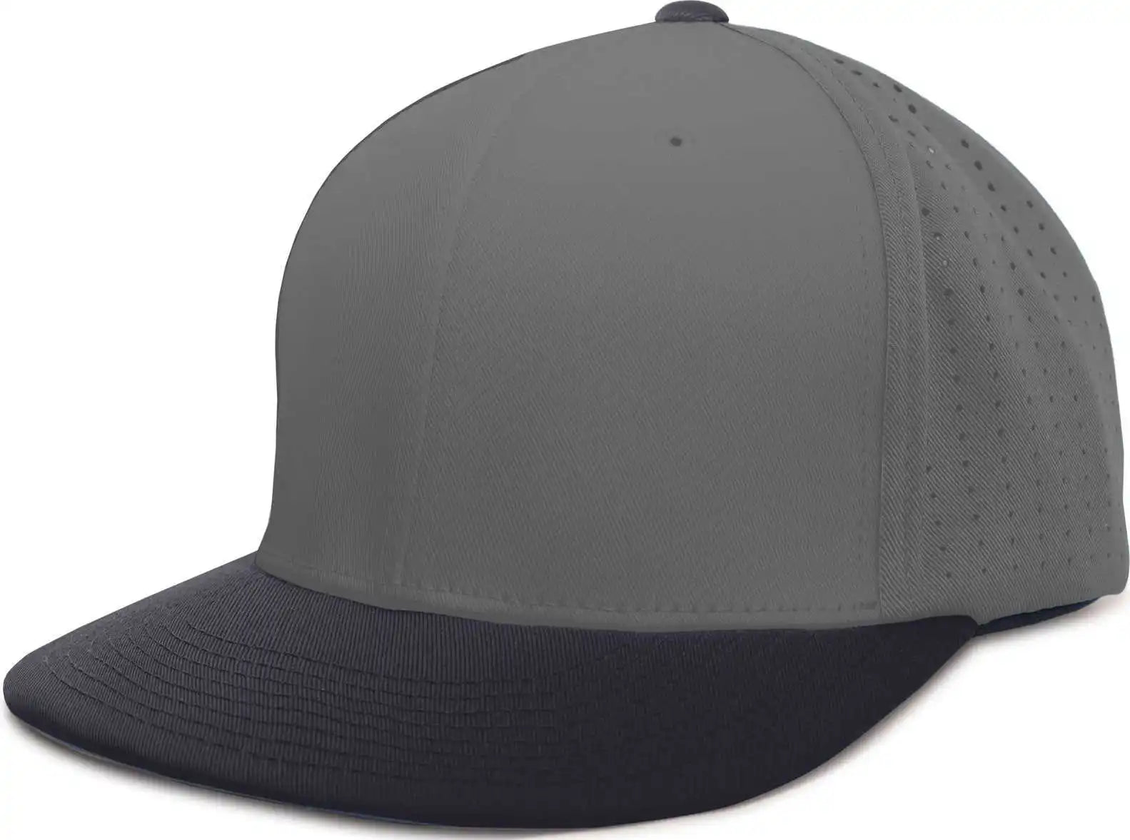 Pacific Headwear Es474 Perforated F3 Performance Flexfit Cap - Graphite Navy - 6 3/8’’ - 7/8’’