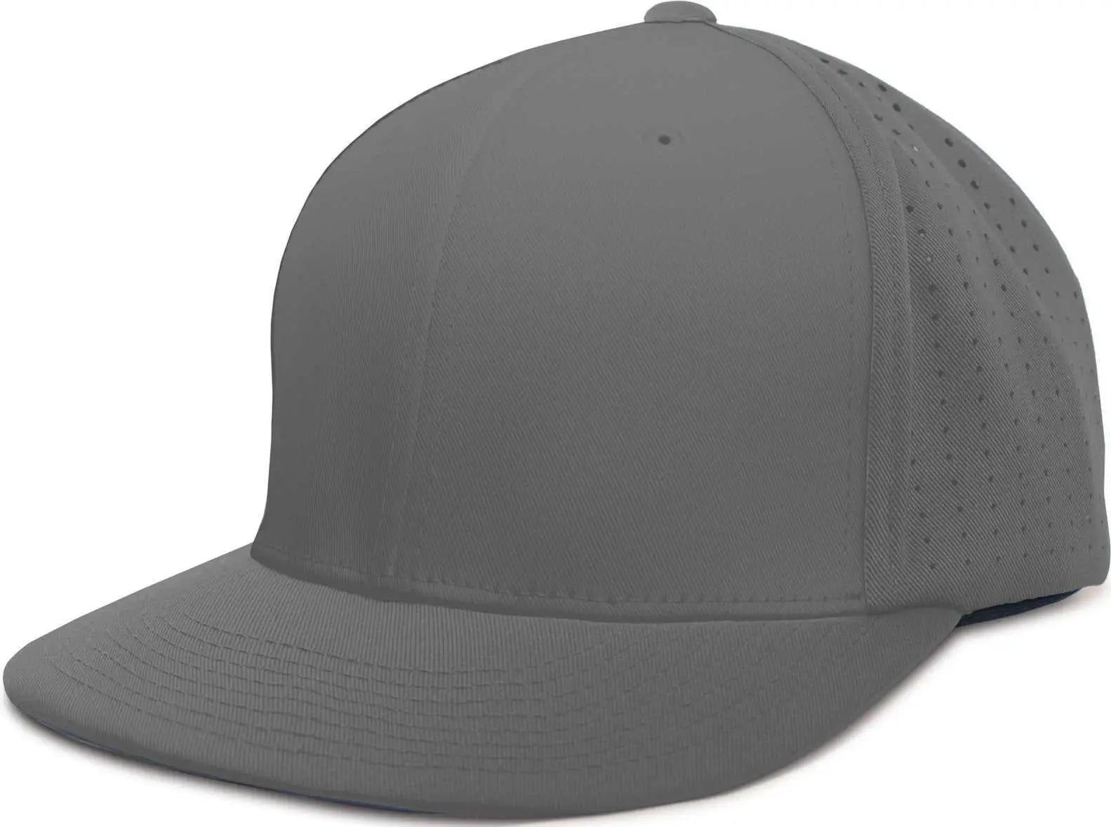 Pacific Headwear Es474 Perforated F3 Performance Flexfit Cap - Graphite - 6 3/8’’ - 7/8’’
