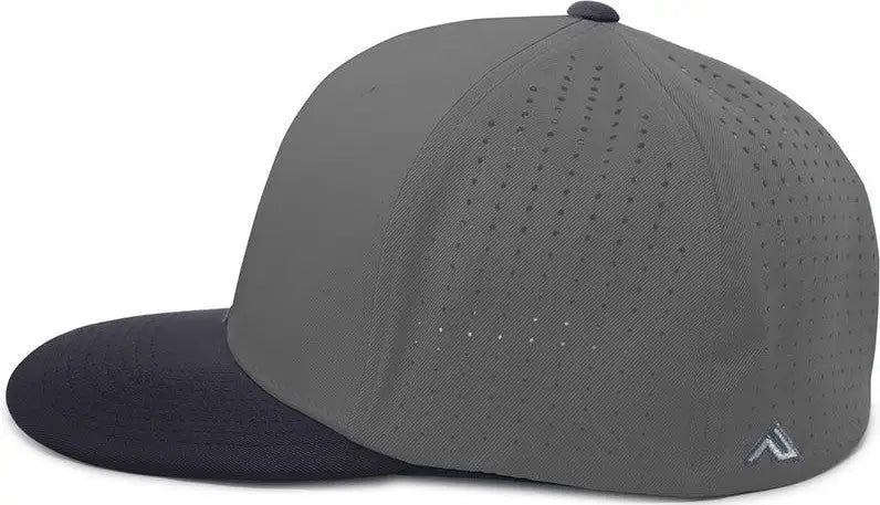 Pacific Headwear Es474 Perforated F3 Performance Flexfit Cap - Graphite Navy