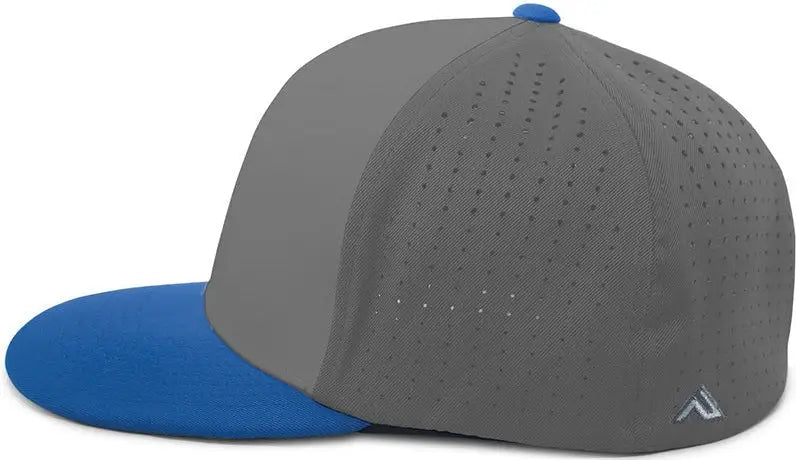 Pacific Headwear Es474 Perforated F3 Performance Flexfit Cap - Graphite Royal