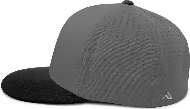 Pacific Headwear Es474 Perforated F3 Performance Flexfit Cap - Graphite Black