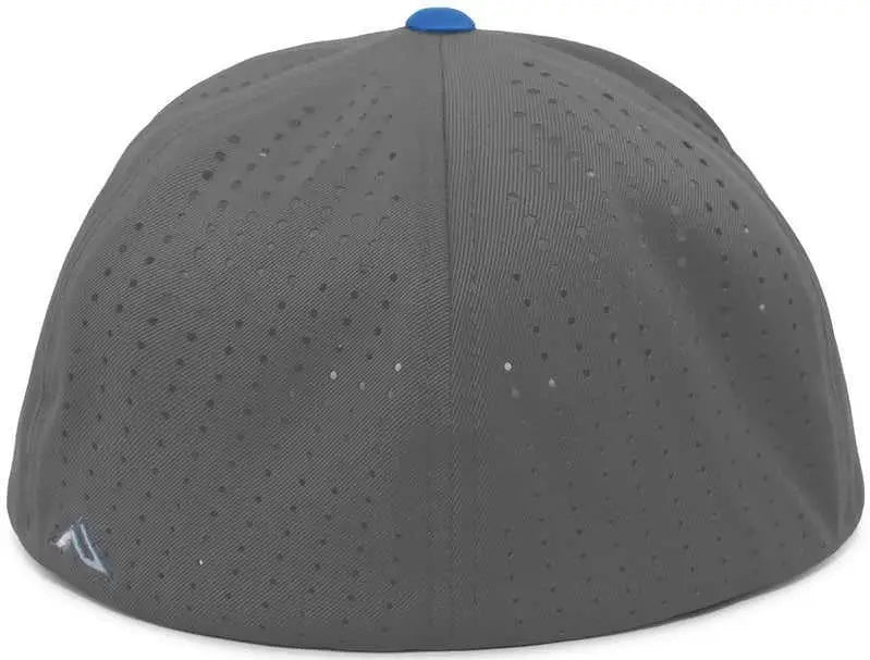 Pacific Headwear Es474 Perforated F3 Performance Flexfit Cap - Graphite Royal