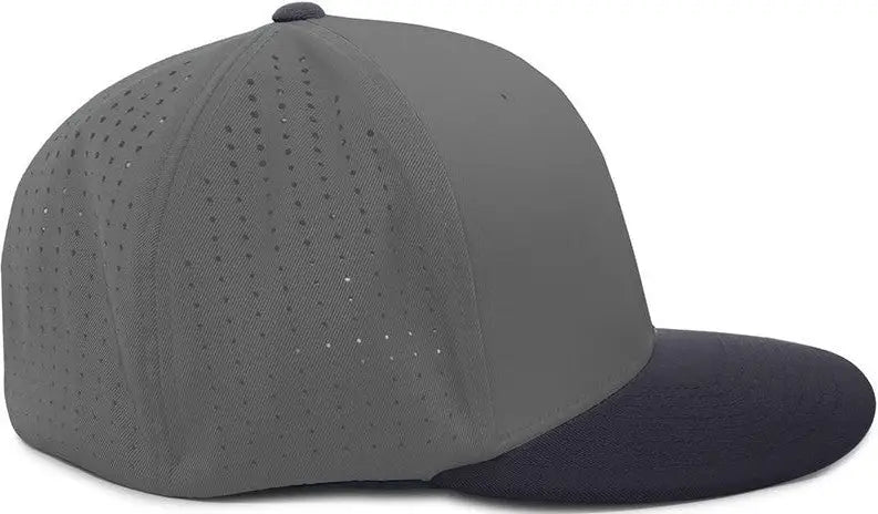 Pacific Headwear Es474 Perforated F3 Performance Flexfit Cap - Graphite Navy