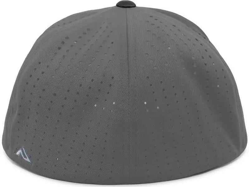 Pacific Headwear Es474 Perforated F3 Performance Flexfit Cap - Graphite Black