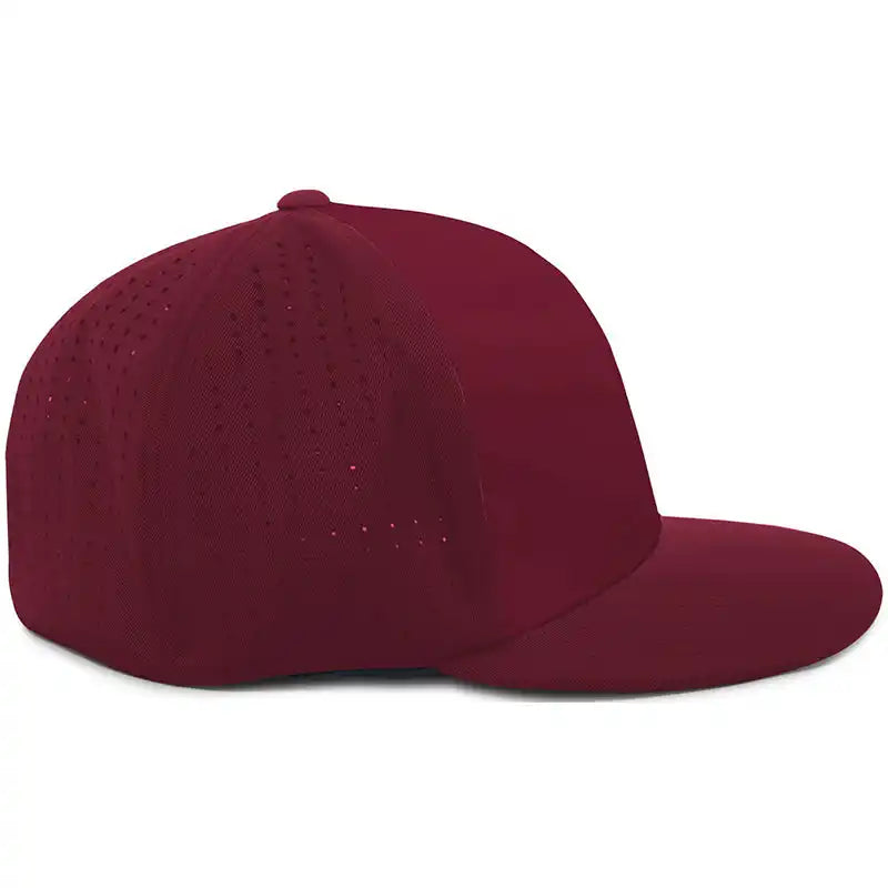 Pacific Headwear Es474 Perforated F3 Performance Flexfit Cap - Maroon