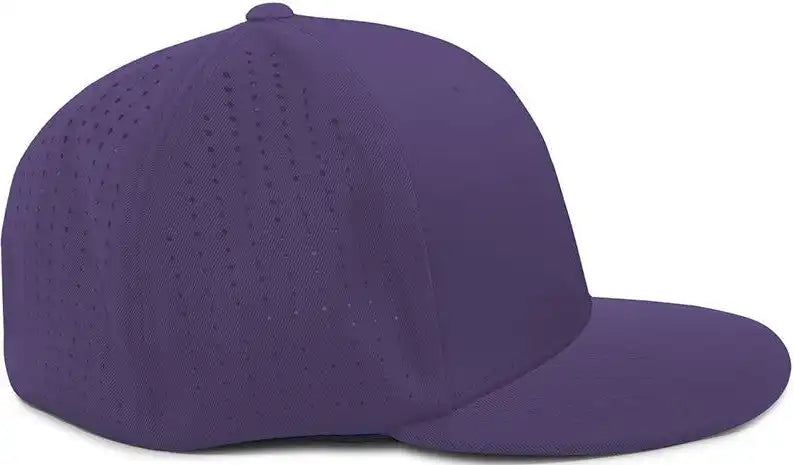 Pacific Headwear Es474 Perforated F3 Performance Flexfit Cap - Purple