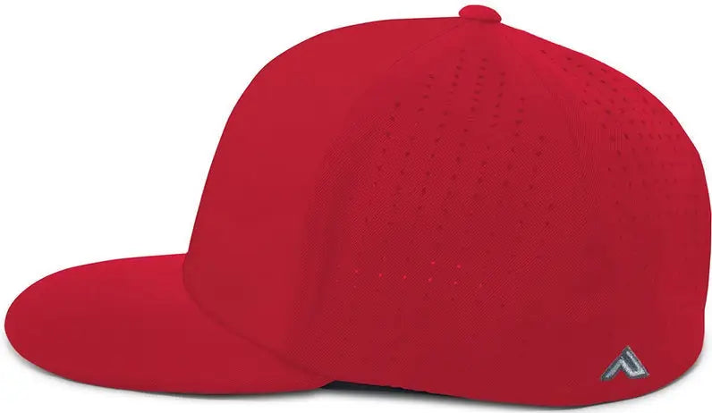 Pacific Headwear Es474 Perforated F3 Performance Flexfit Cap - Red