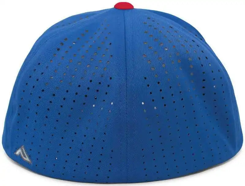Pacific Headwear Es474 Perforated F3 Performance Flexfit Cap Royal Red