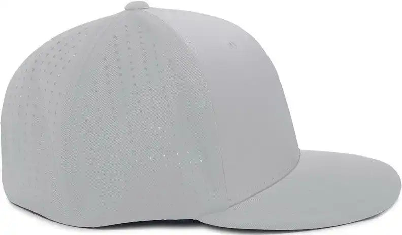 Pacific Headwear Es474 Perforated F3 Performance Flexfit Cap - Silver