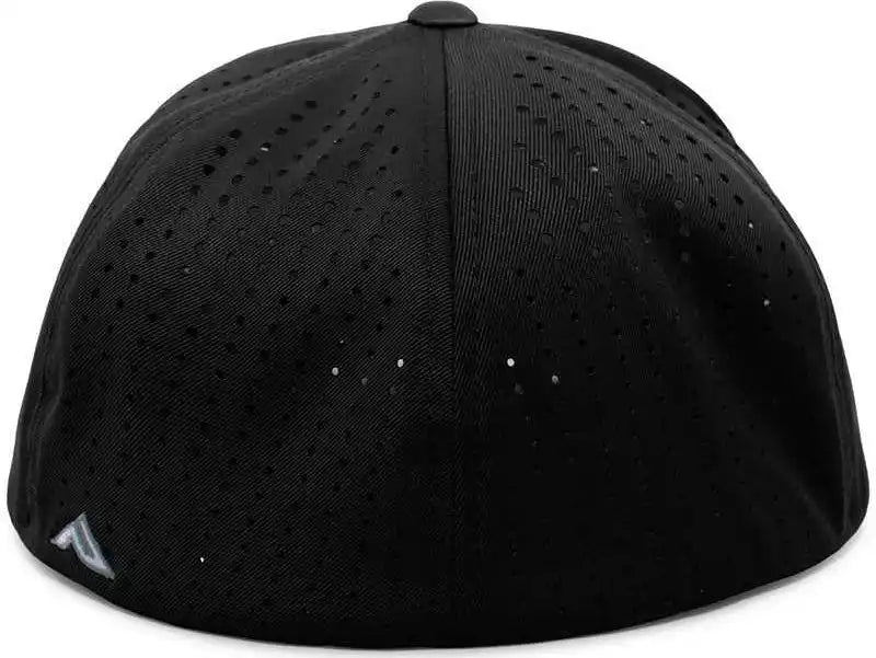 Pacific Headwear Es474 Perforated F3 Performance Flexfit Cap - White Black