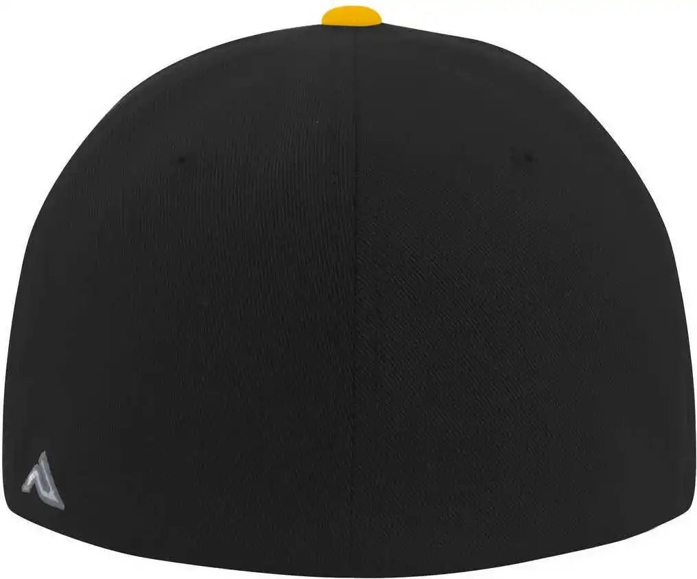 Pacific Headwear Es811 Premium A/c???????? Performance Flexfit Cap - Black Gold