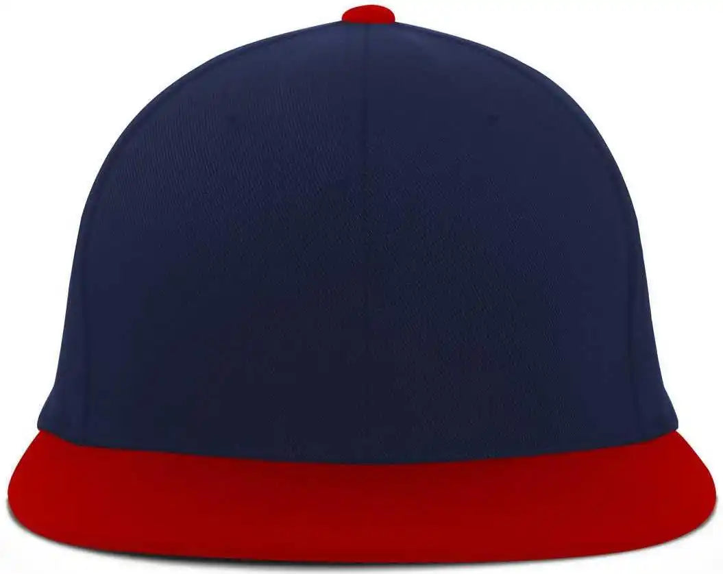 Pacific Headwear Es811 Premium A/c???????? Performance Flexfit Cap Navy Red