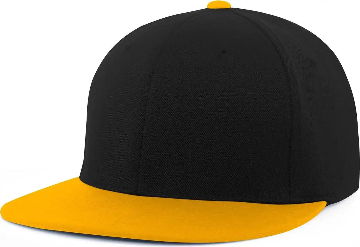 Pacific Headwear Es811 Premium A/c???????? Performance Flexfit Cap - Black Gold - 6 3/8’’ - 7/8’’