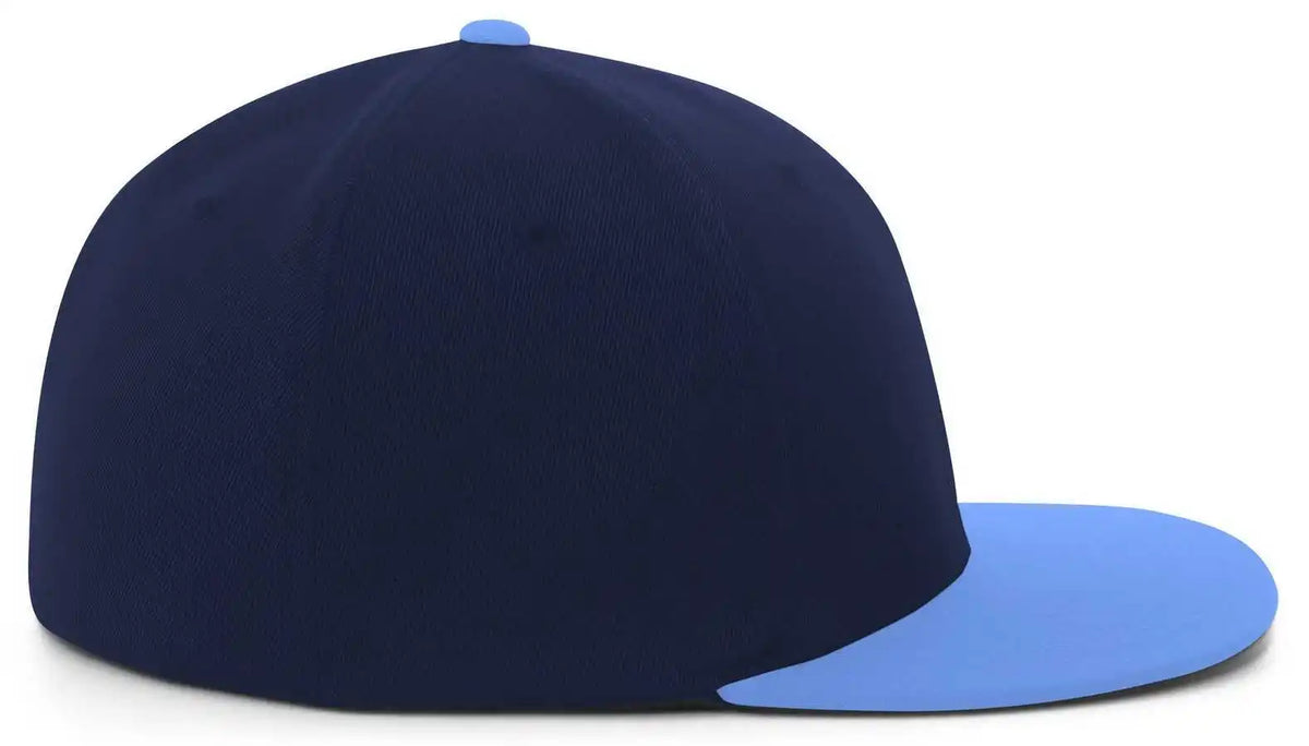 Pacific Headwear Es811 Premium A/c???????? Performance Flexfit Cap - Navy Columbia Blue