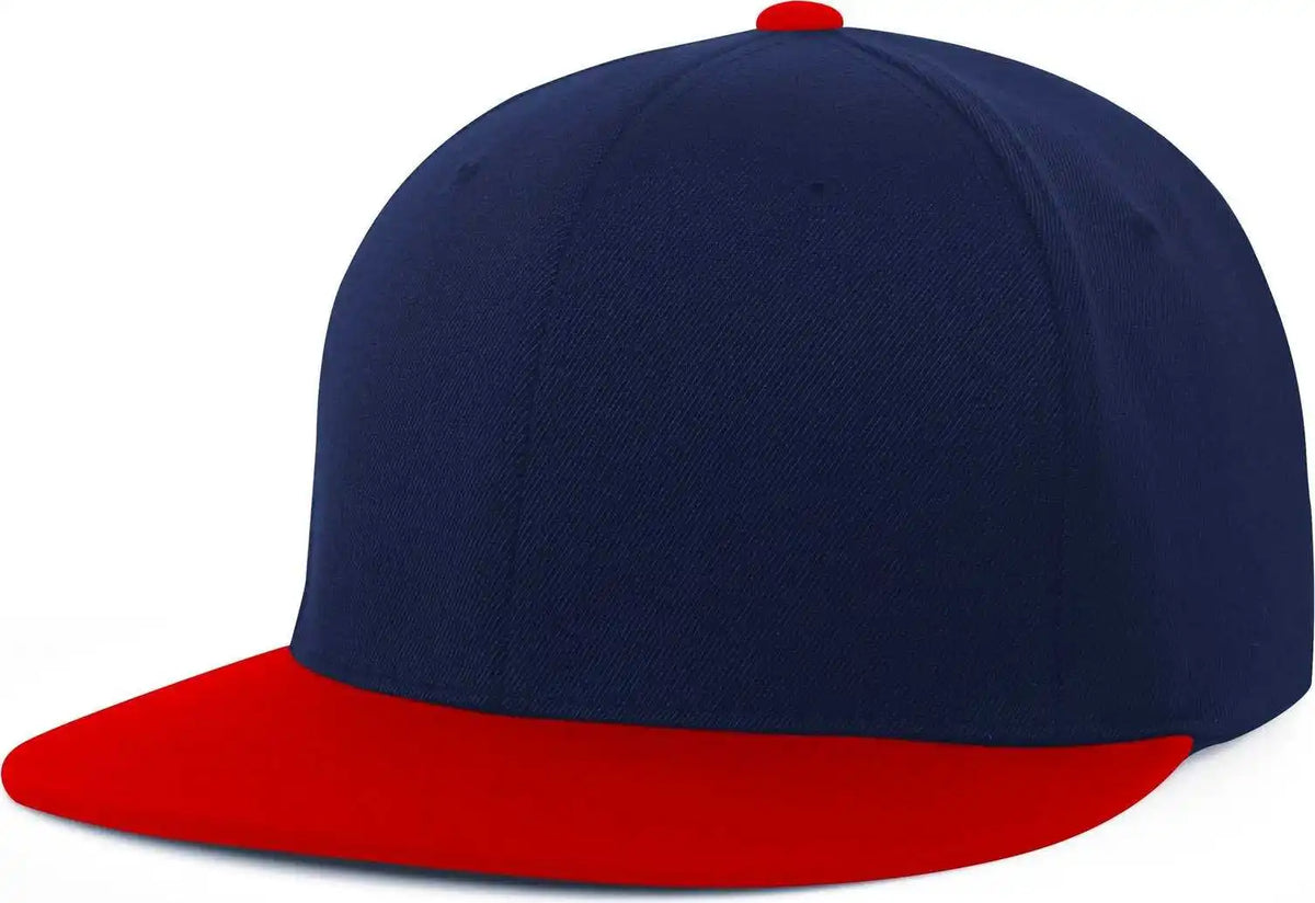 Pacific Headwear Es811 Premium A/c???????? Performance Flexfit Cap Navy Red / 6 3/8’’ 7/8’’