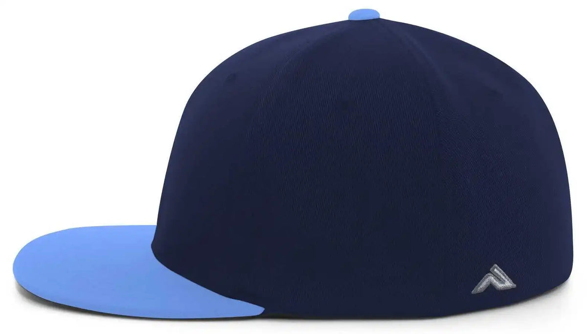 Pacific Headwear Es811 Premium A/c???????? Performance Flexfit Cap - Navy Columbia Blue