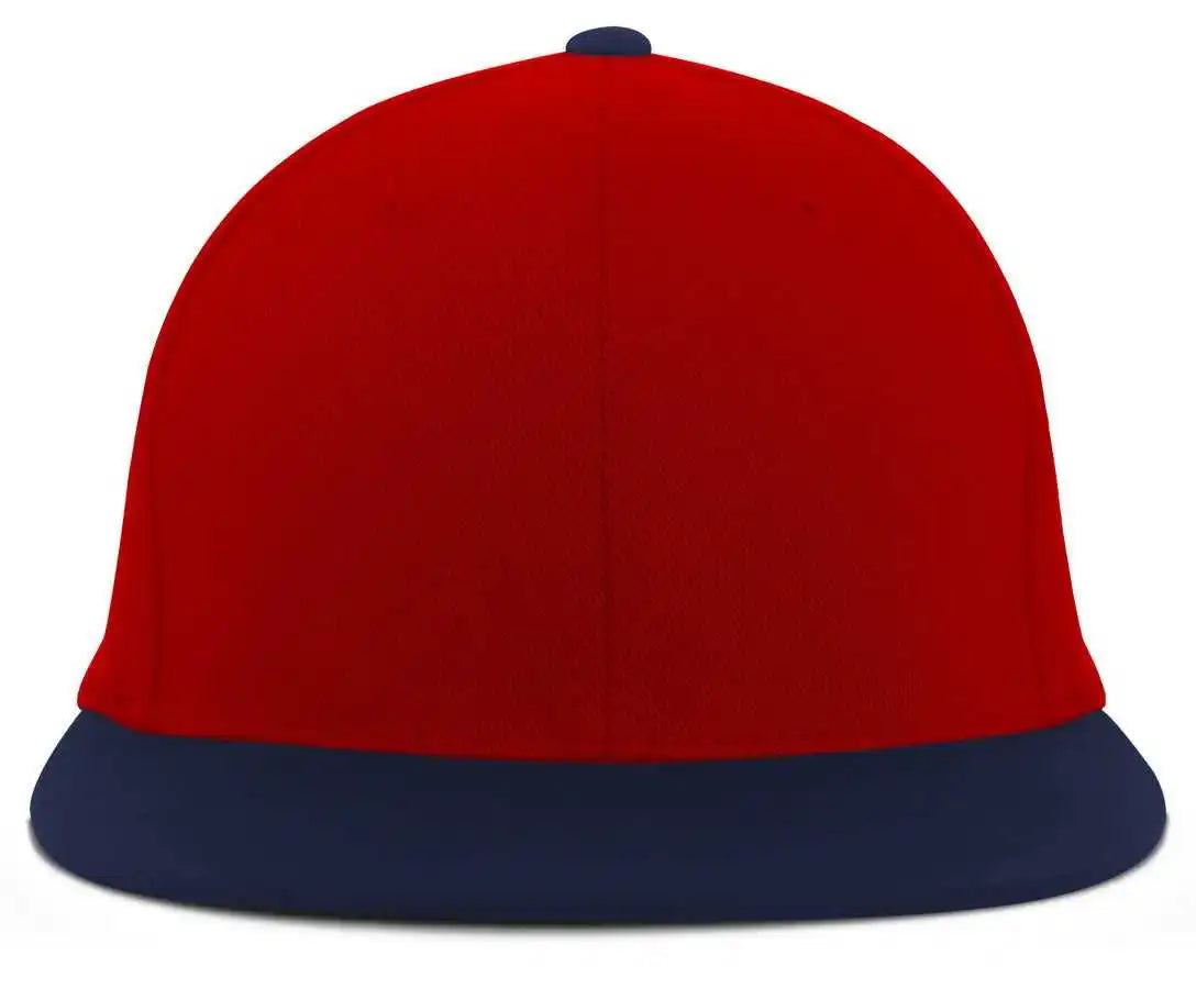 Pacific Headwear Es811 Premium A/c???????? Performance Flexfit Cap - Red Navy