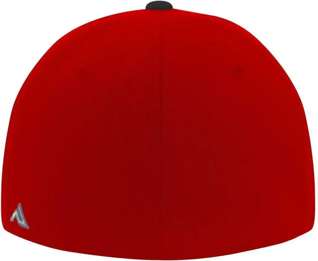 Pacific Headwear Es811 Premium A/c???????? Performance Flexfit Cap - Red Black