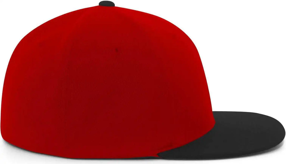 Pacific Headwear Es811 Premium A/c???????? Performance Flexfit Cap - Red Black