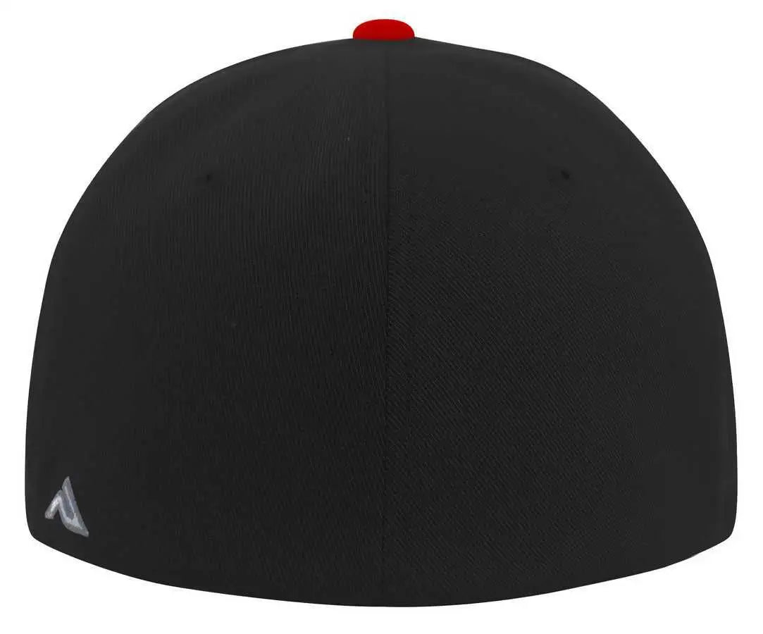 Pacific Headwear Es811 Premium A/c² Performance Flexfit Cap - Black Red