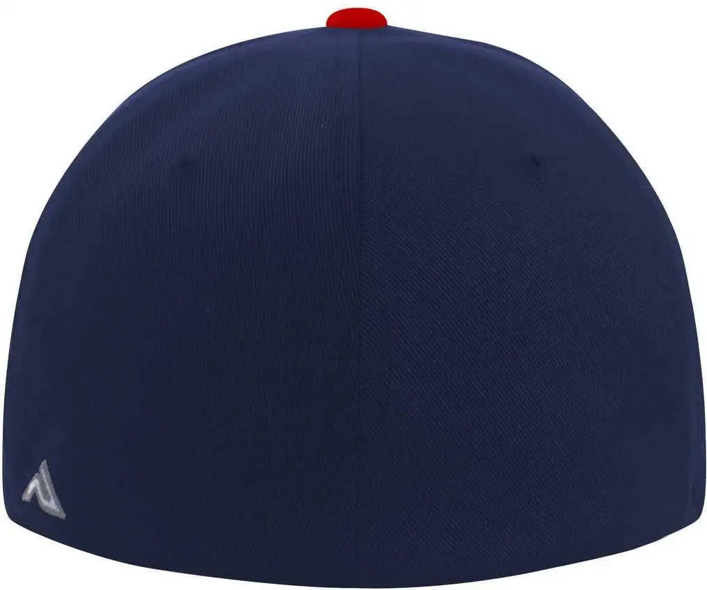 Pacific Headwear Es811 Premium A/c² Performance Flexfit Cap - Navy Red