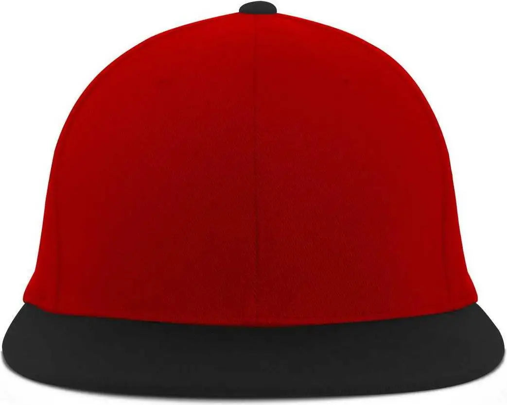Pacific Headwear Es811 Premium A/c² Performance Flexfit Cap - Red Black