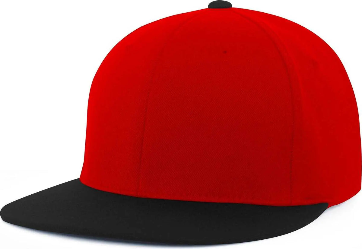 Pacific Headwear Es811 Premium A/c² Performance Flexfit Cap - Red Black - 6 3/8’’ - 7/8’’