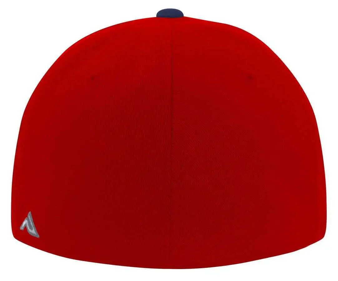 Pacific Headwear Es811 Premium A/c² Performance Flexfit Cap - Red Navy