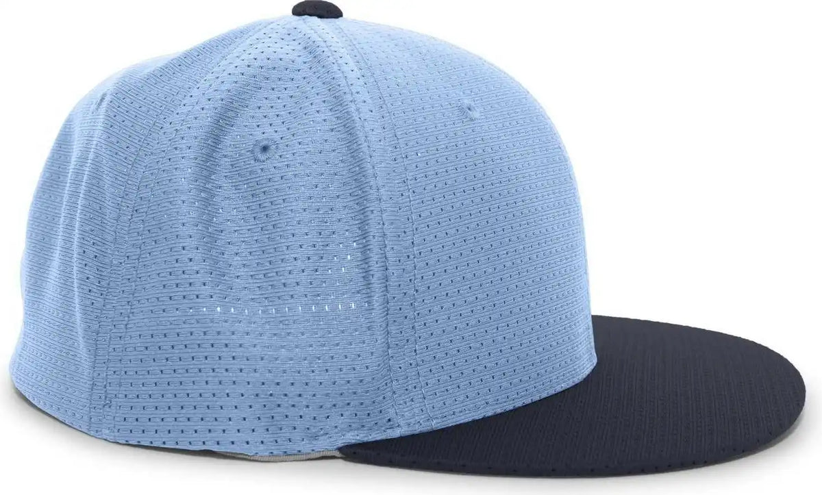 Pacific Headwear Es818 Air Jersey Performance Flexfit Cap Columbia Blue Navy