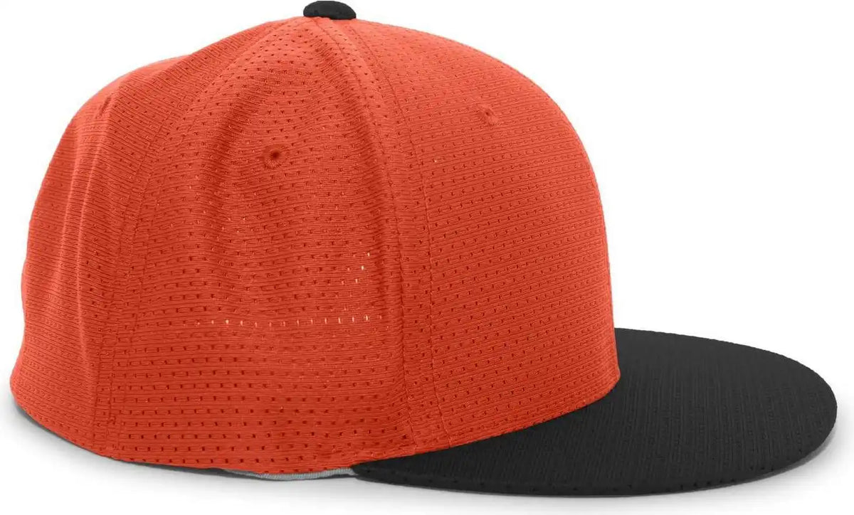 Pacific Headwear Es818 Air Jersey Performance Flexfit Cap - Orange Black