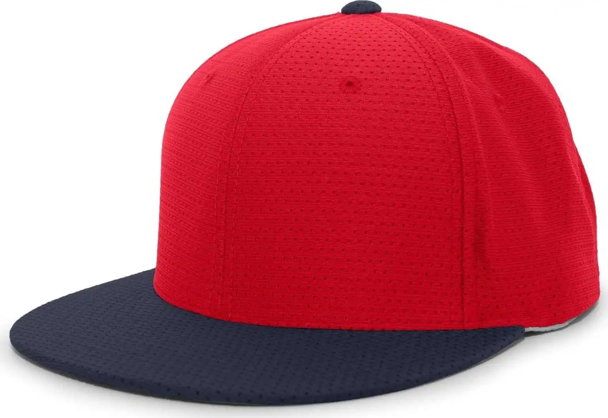 Pacific Headwear Es818 Air Jersey Performance Flexfit Cap Red Navy / 6 3/8’’ 7/8’’