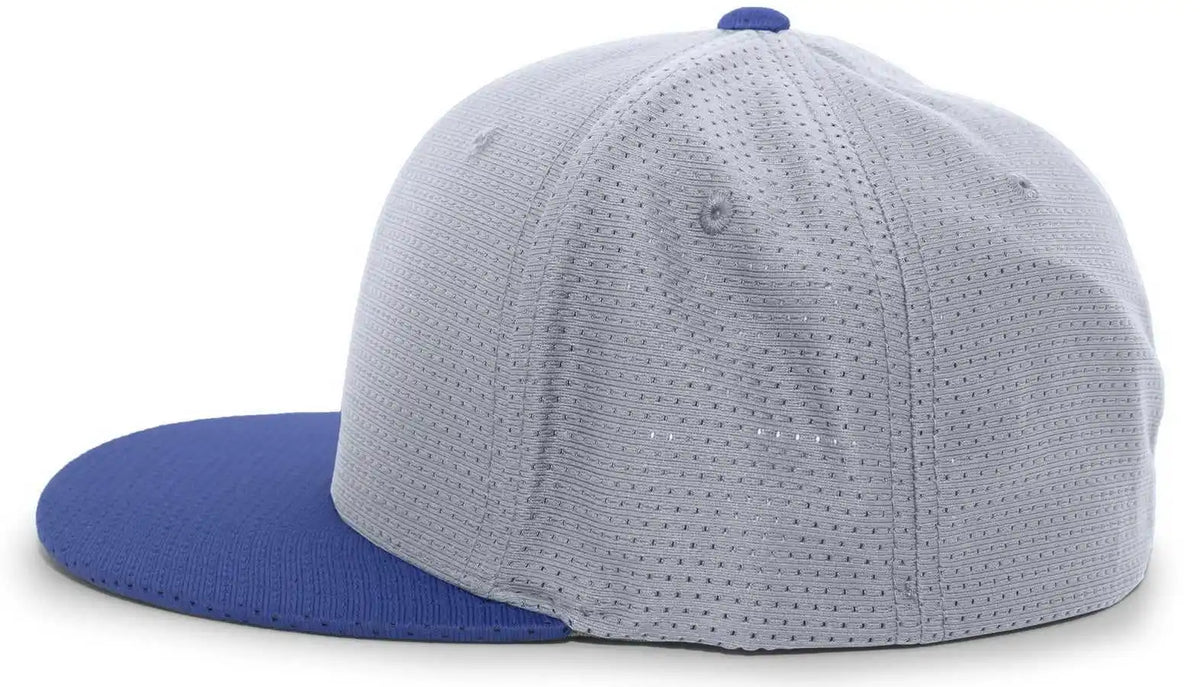 Pacific Headwear Es818 Air Jersey Performance Flexfit Cap - Silver Royal