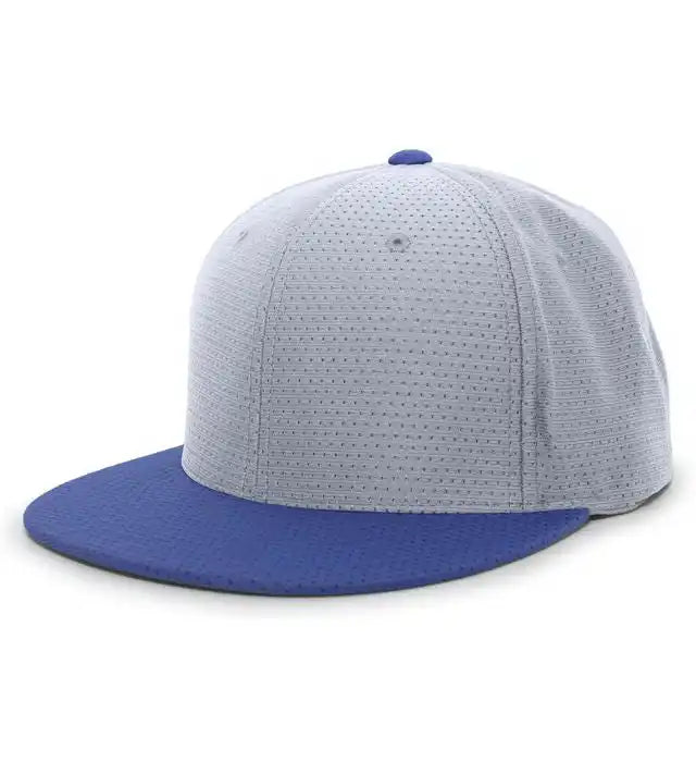 Pacific Headwear Es818 Air Jersey Performance Flexfit Cap - Silver Royal