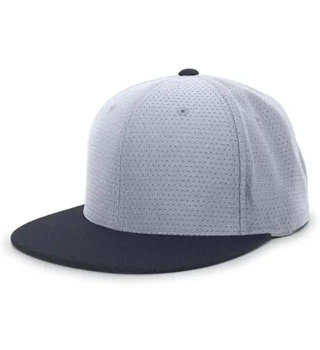 Pacific Headwear Es818 Air Jersey Performance Flexfit Cap - Silver Navy - Light Gray / 6 3/8’’ - 7/8’’