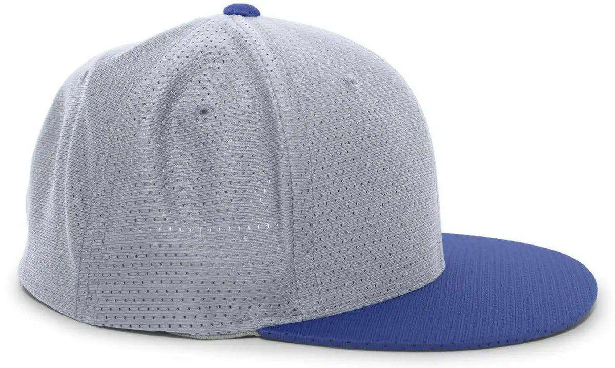 Pacific Headwear Es818 Air Jersey Performance Flexfit Cap - Silver Royal