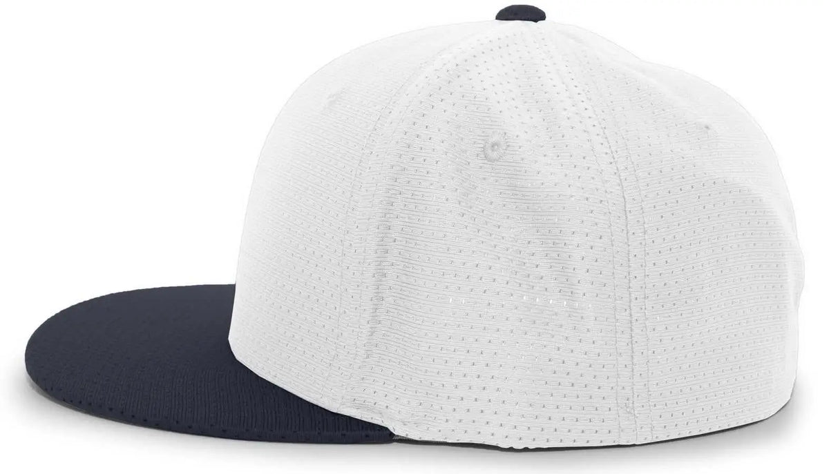 Pacific Headwear Es818 Air Jersey Performance Flexfit Cap - White Navy