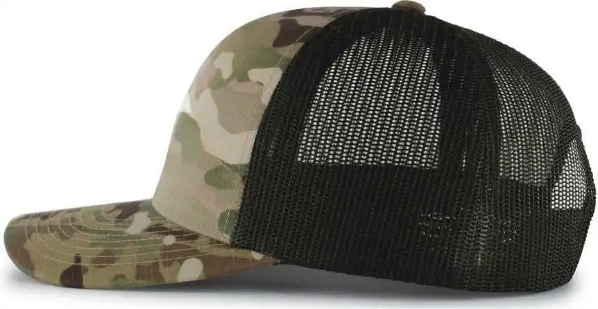 Pacific Headwear M08 Multicam Snapback Trucker Cap - Multicam Original Brown - Multi-colored / 7’’ - 7 7/8’’