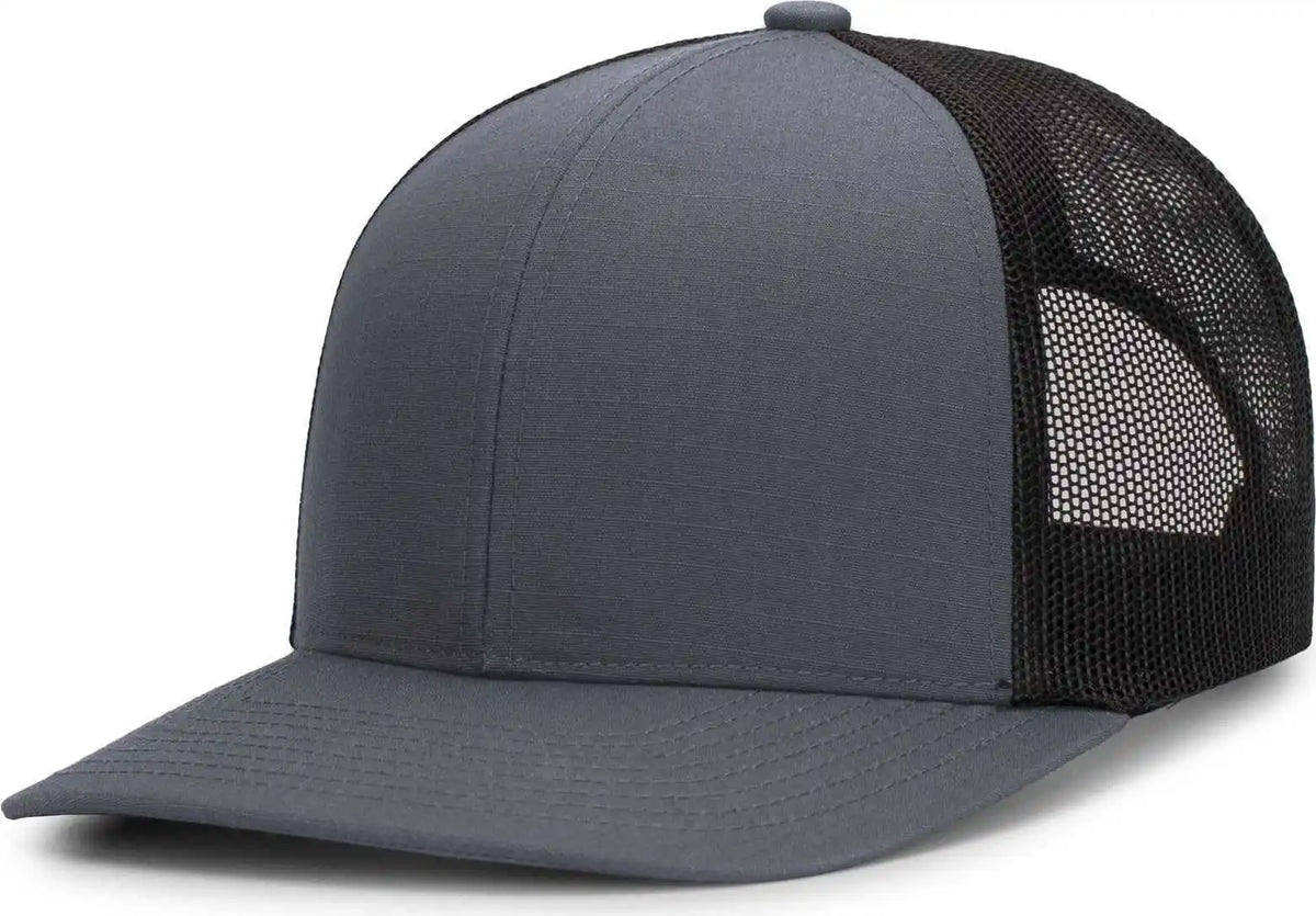 Pacific Headwear M08 Multicam Trucker Snapback Cap Wolf Grey Lt Charcoal Fark Gray / 7’’ 7 7/8’’