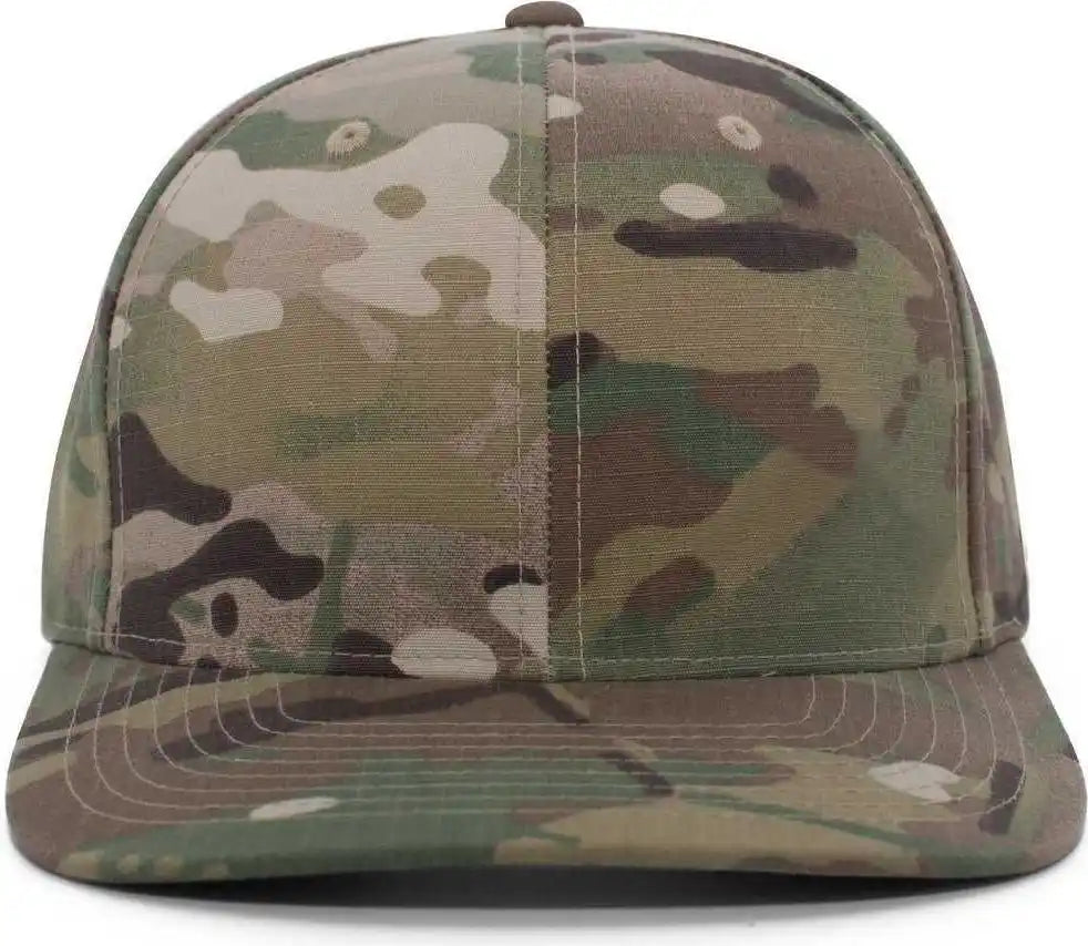 Pacific Headwear M35 Multicam Ripstop Cordura Snapback Cap - Multicam Black - Multi-colored / 7’’ - 7 7/8’’