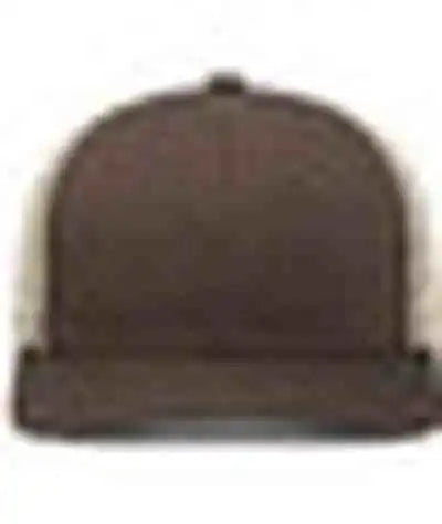Pacific Headwear P113 Eco Trucker Snapback - Brown Khaki - 7’’ 7 7/8’’