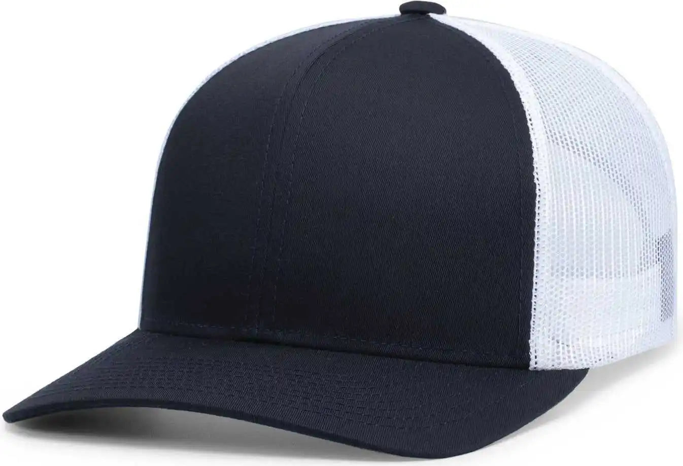 Pacific Headwear P113 Eco Trucker Snapback - Navy White - 7’’ 7 7/8’’