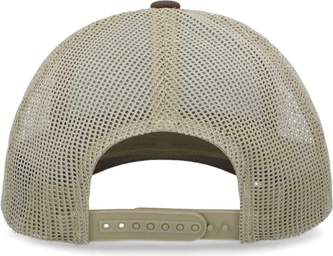 Pacific Headwear P114 Low-pro Trucker Cap - Brown Khaki - 7’’ - 7 7/8’’