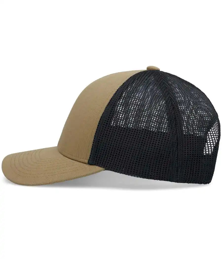 Pacific Headwear P114 Low Pro Trucker Cap Buck Lt Charcoal / 7’’ 7 7/8’’