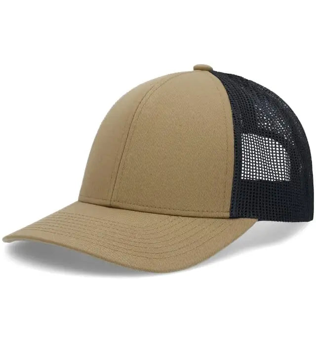 Pacific Headwear P114 Low-pro Trucker Cap - Buck Lt Charcoal