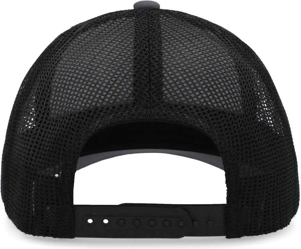 Pacific Headwear P114 Low-pro Trucker Cap - Graphite Black - 7’’ - 7 7/8’’