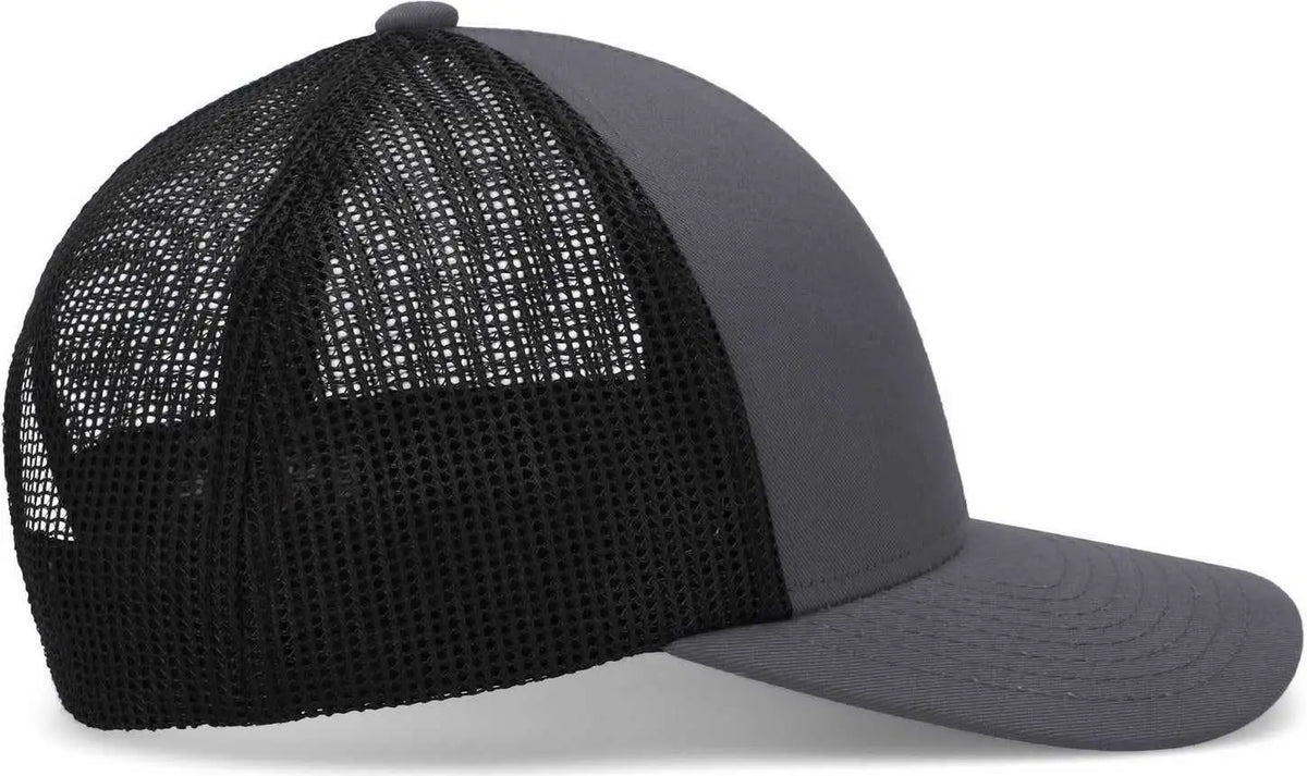 Pacific Headwear P114 Low-pro Trucker Cap - Graphite Black - 7’’ - 7 7/8’’
